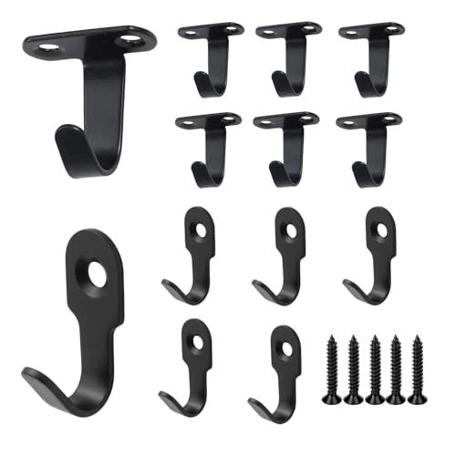 METAL WALL HOOKS SET OF 20 WITH SCREWS FOR KITCHEN METAL Brand no brand