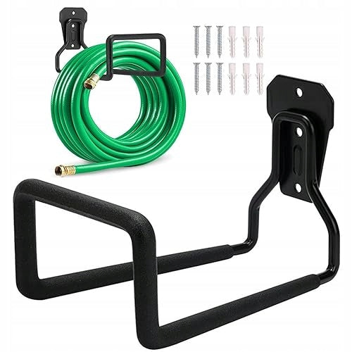 METAL WALL HOSE HOLDER FOR GARDEN HOSE 2 PCS Steel for Home