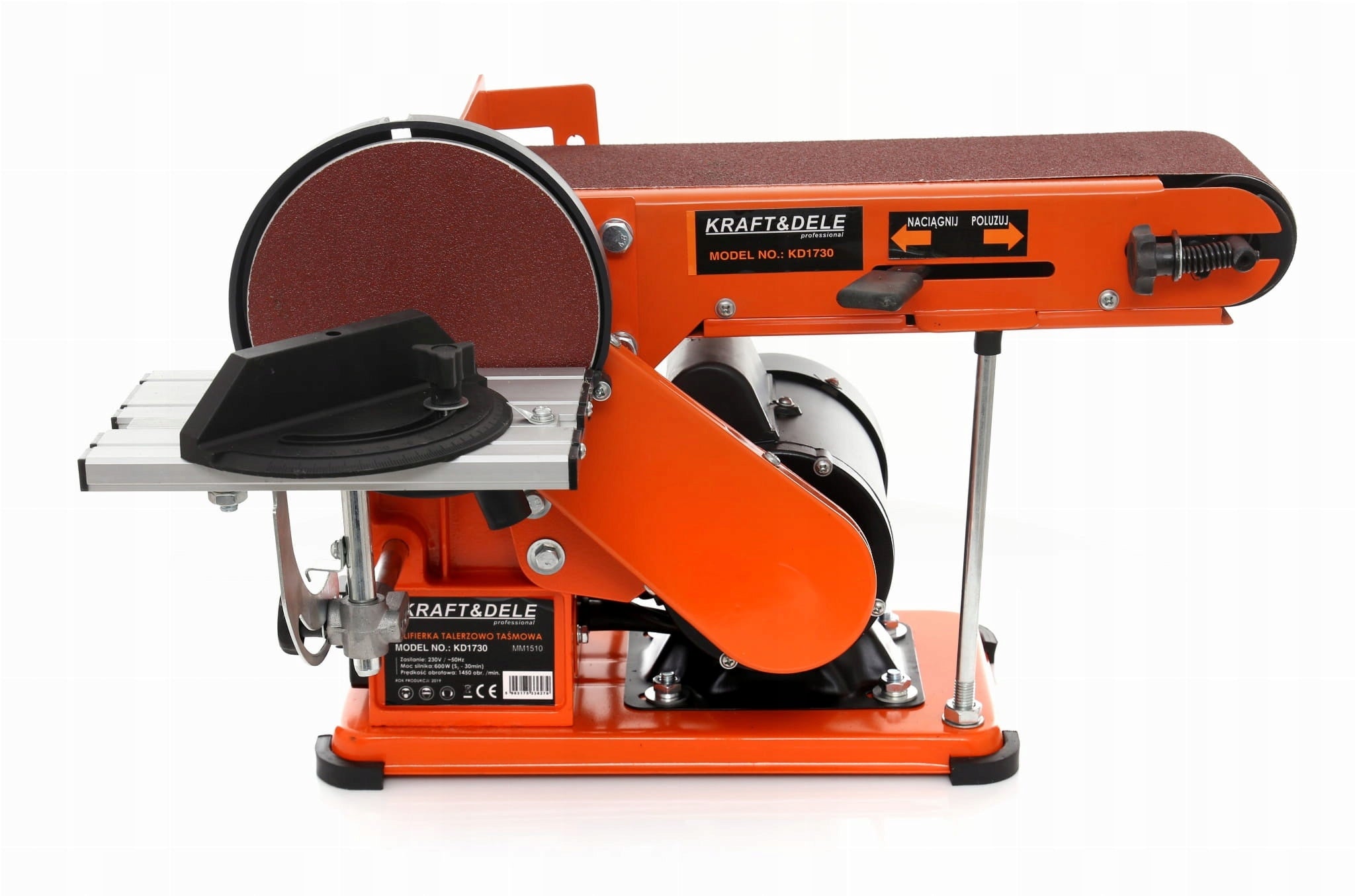 METAL WOOD SHARPENER BELT DISC TABLE GRINDER 230V / 600W Manufacturer code KD1730