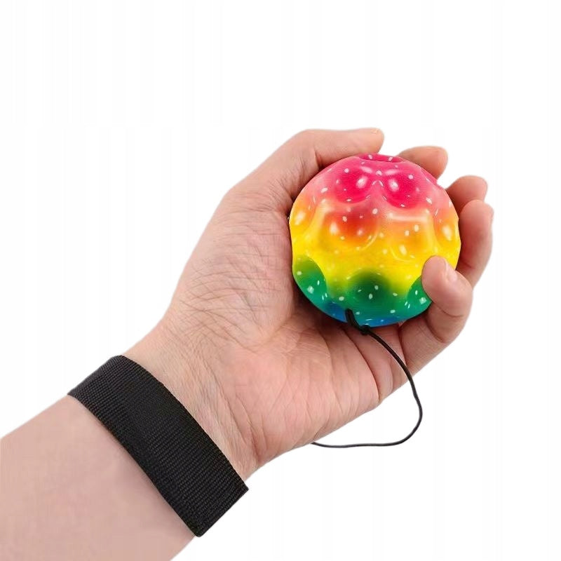 METEOR BALL REFLECTING ON ELASTIC BAND WITH WRISTBAND GIFT + CORD