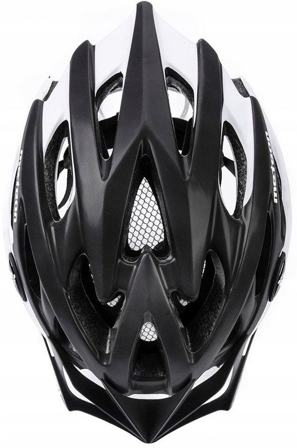 Fahrradhelm Meteor MV29 Unrest, schwarz/weiß 