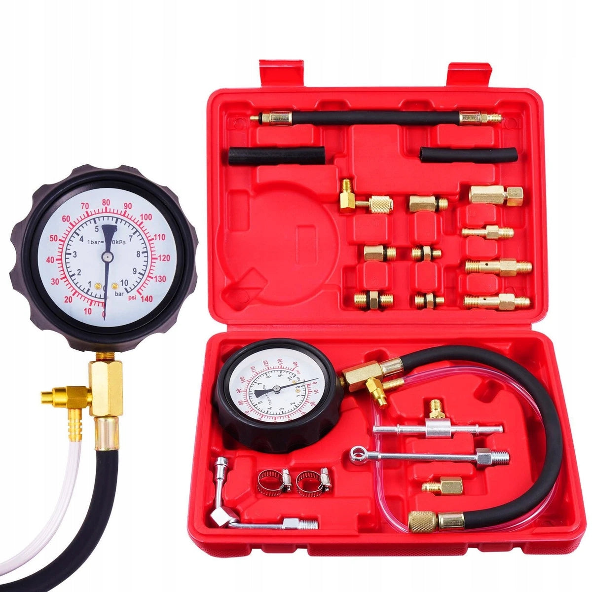 METER COMPRESSION PRESSURE TESTER INJECTION LEVEL ENGINE GASOLINE Brand no brand