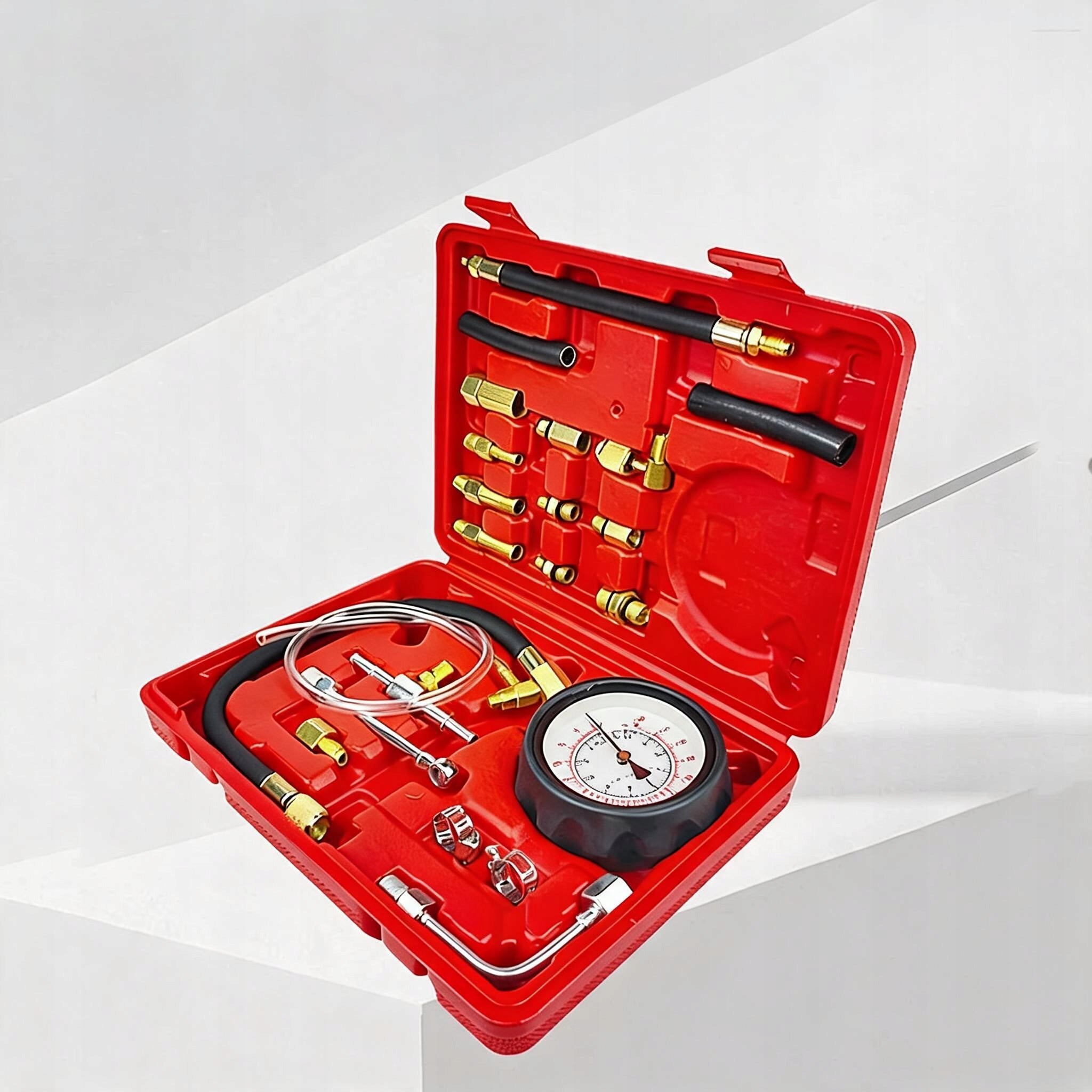 METER COMPRESSION PRESSURE TESTER INJECTION LEVEL ENGINE GASOLINE Product weight with unit packaging 1.1 kg