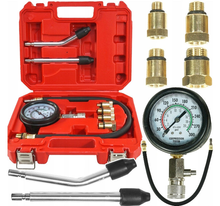 METER COMPRESSION PRESSURE TESTER INJECTION LEVEL ENGINE GASOLINE