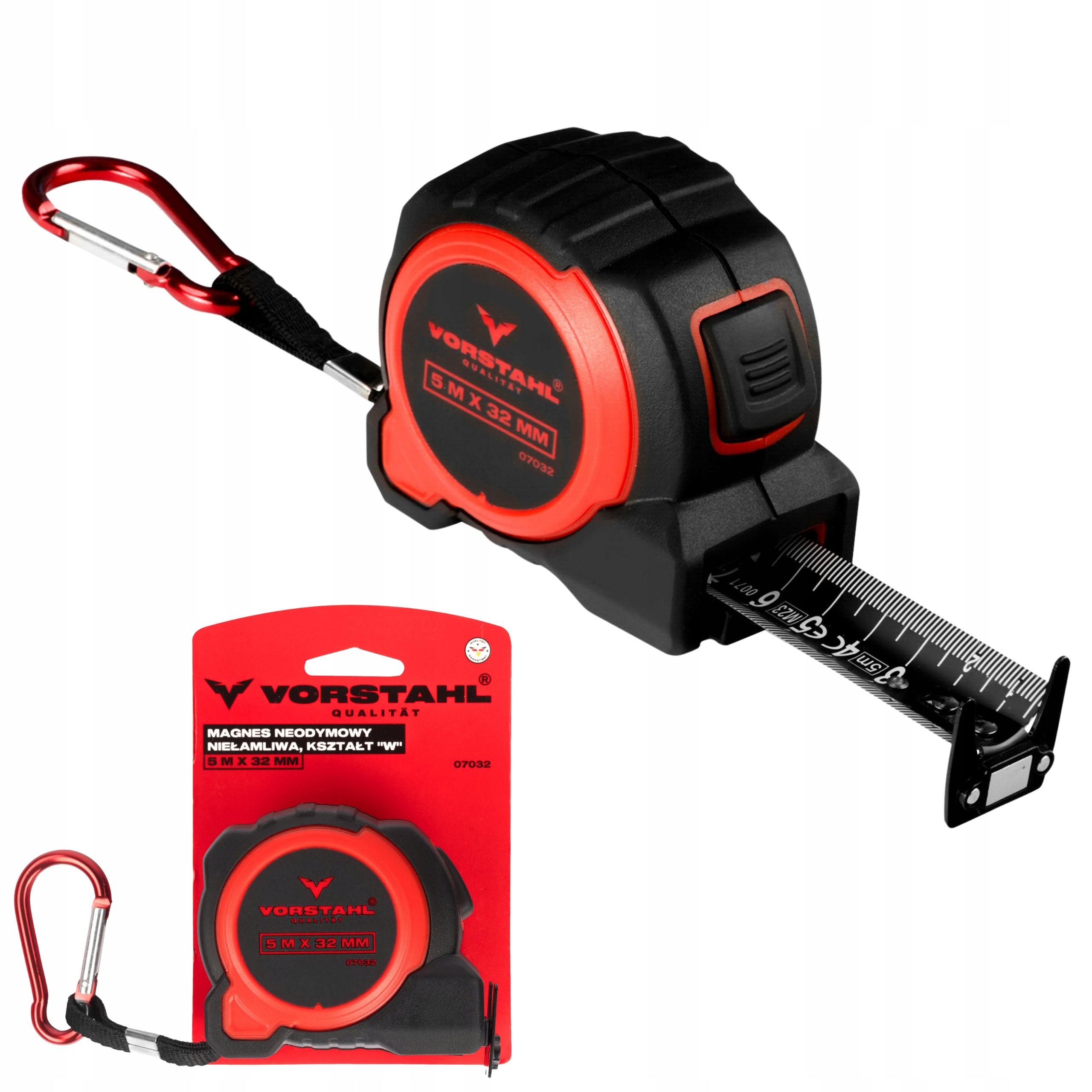 METER MEASURE Double Sided Retractable MAGNET > 10m < 32mm Vorstahl