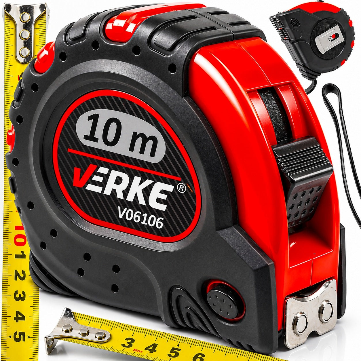 METER MEASURING CUP METER ROLLED TAPE MEASURE YELLOW 10M METERS
