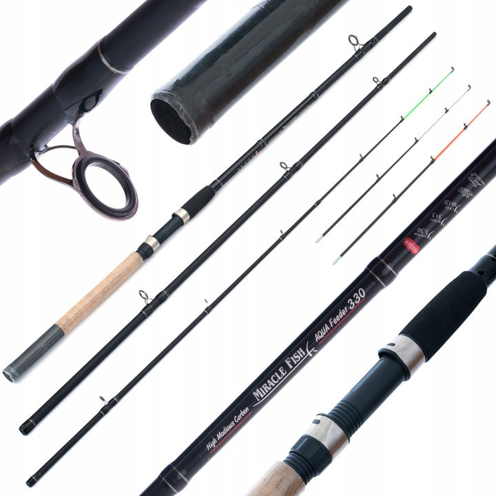 METHOD FEEDER SET FISHING ROD 3,6 TURNSTILE LEADER FISHING LINE CM Gift Rod material carbon fiber