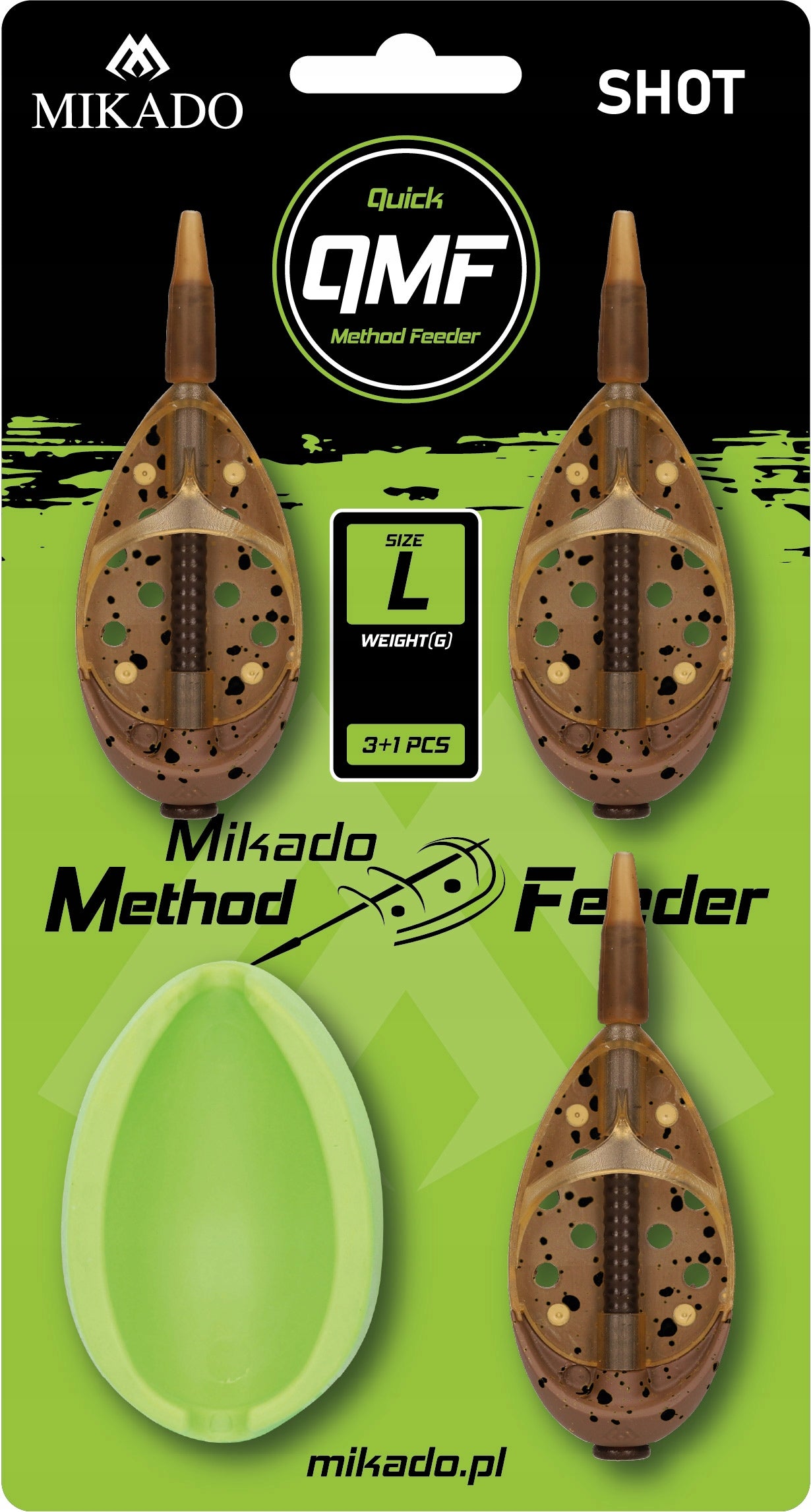 METHOD FEEDER SHOT Q.M.F. SET L 20+30+40g MOLD AMFS-QMF-3L-SETB