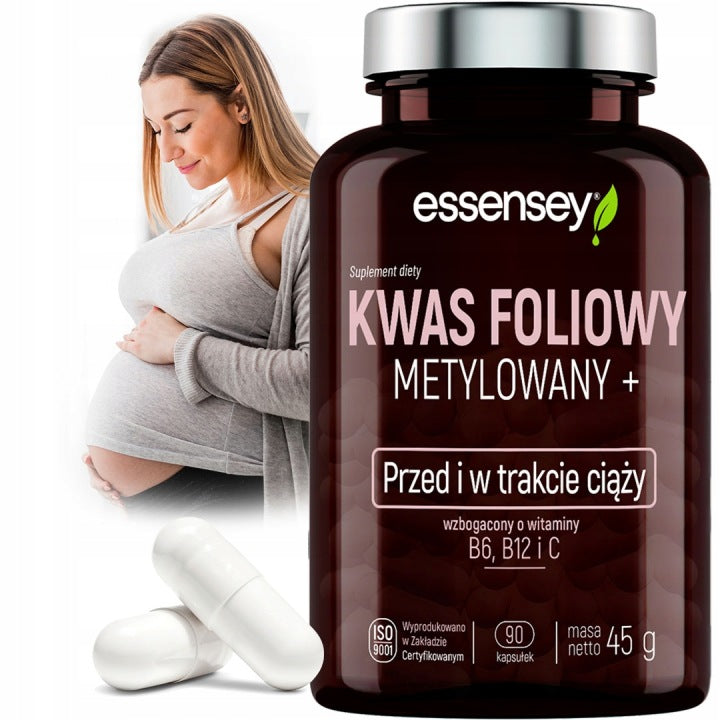METHYLATED Folic Acid + Vitamin B12 B6 C Pregnancy Blood Nervous System FOLIAN