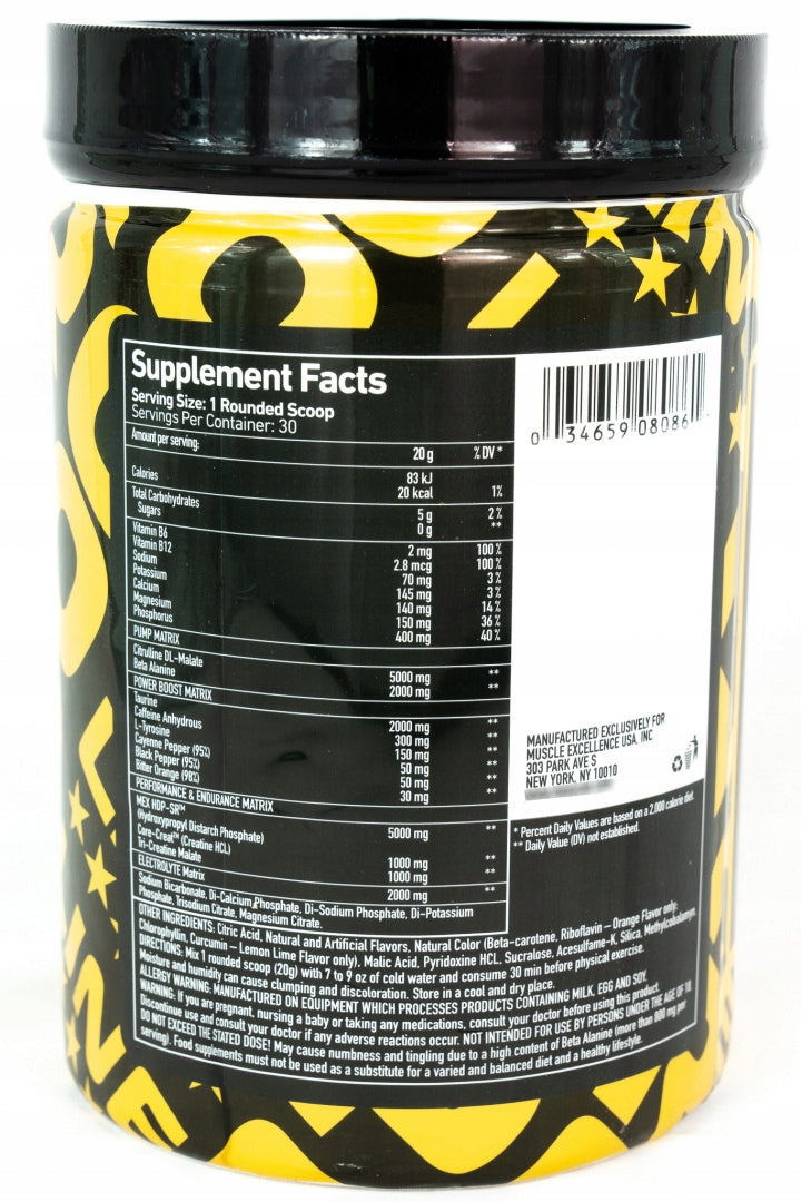 MEX NOX PRO strong pre-workout PUMP 30 servings Brand MEX