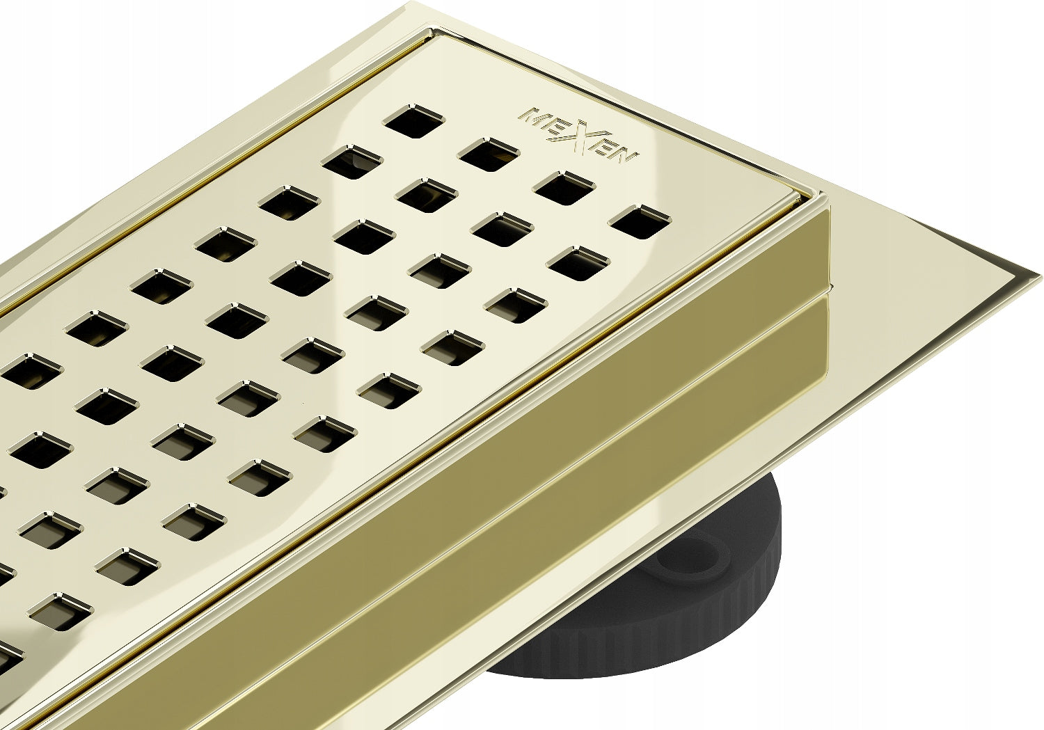 Dušo latakas Mexen Flat Square, Gold, 100 cm
