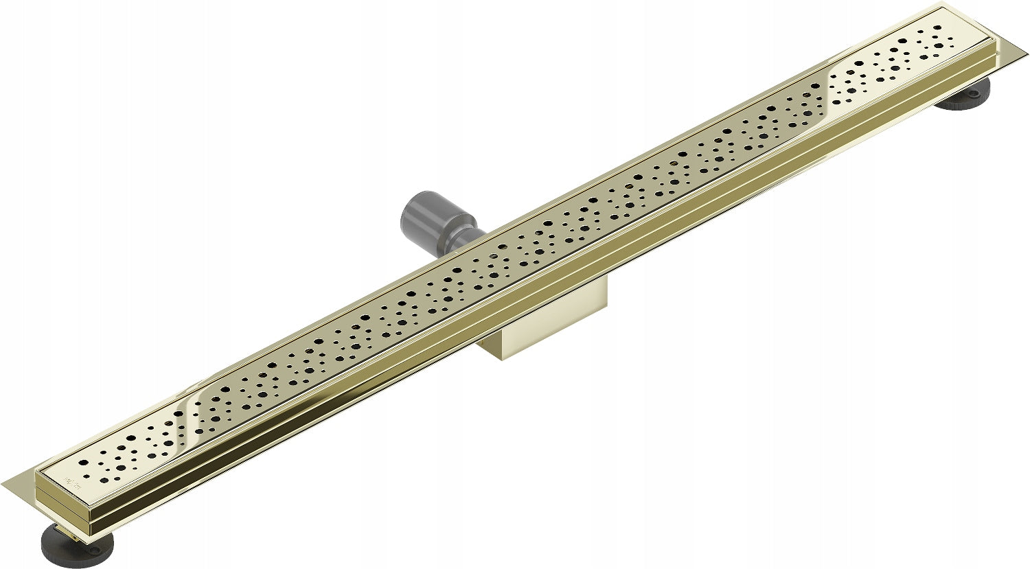 Dušo latakas Mexen Flat Dots, Gold, 100 cm