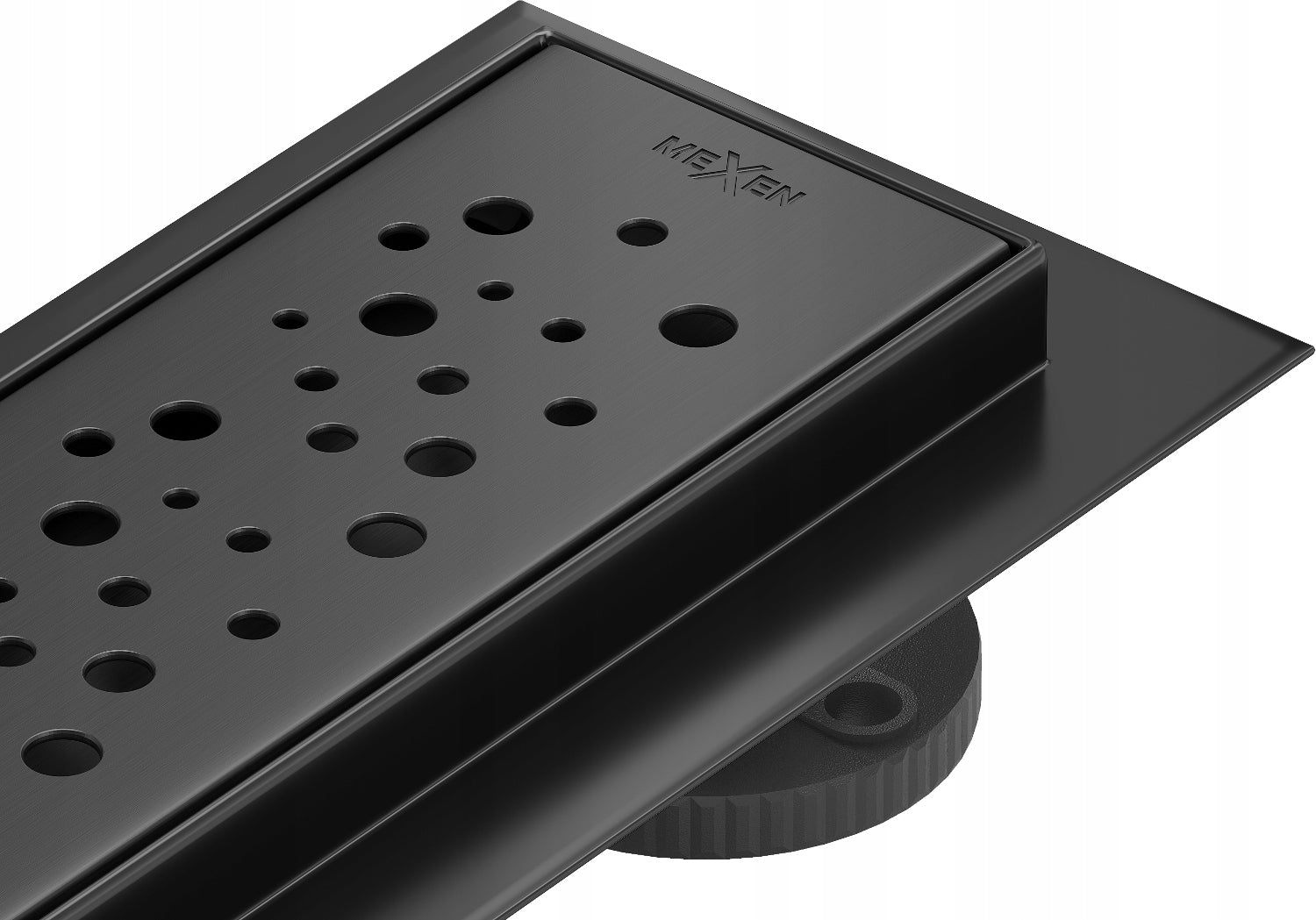 Dušo latakas Mexen Flat 360 Dots, Black, 80 cm
