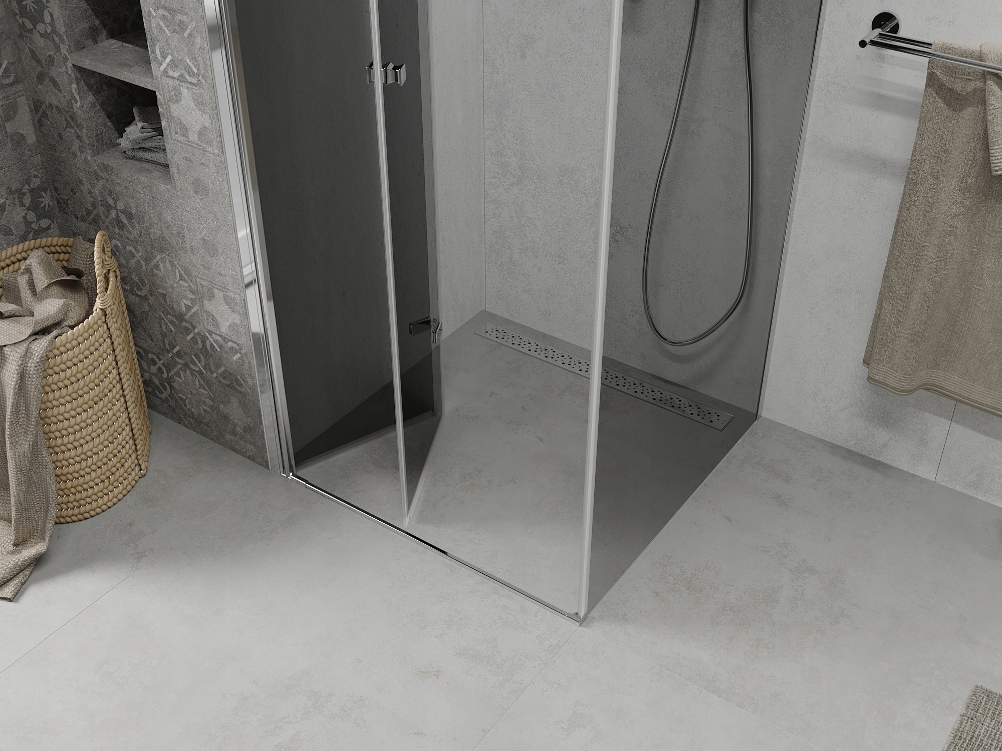 Dušo kabina Mexen Lima grey 70x70,80,90,100,110,120 cm