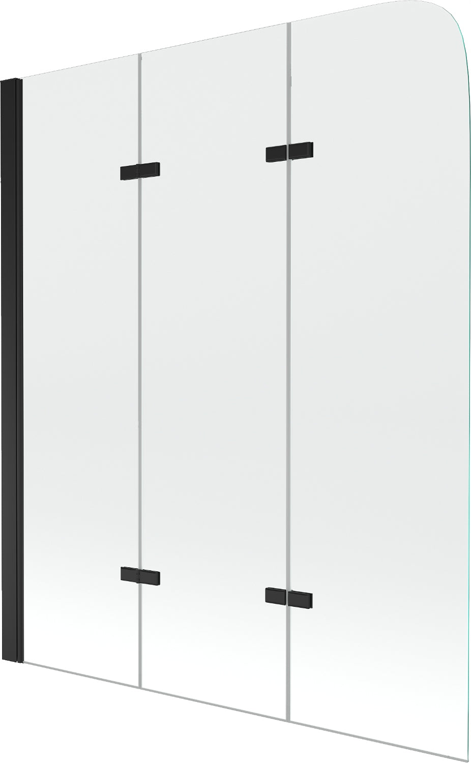 Badezimmerwand Mexen Felix III 120 cm, schwarz 