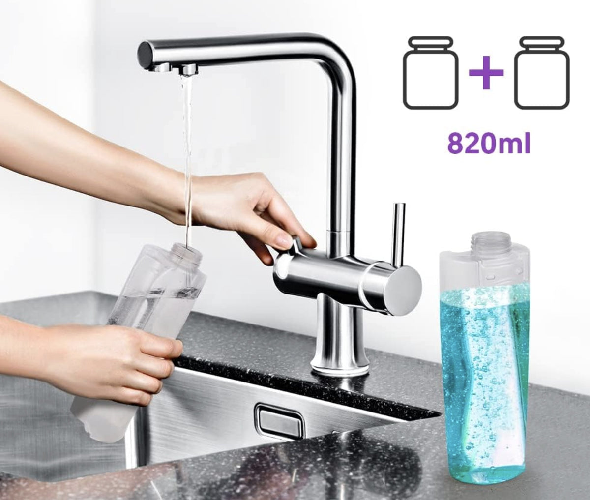 MEXERRIS 360° SPRAY MOP + 2 ALUMINIUM BOTTLES FOR TILE FLOORS Brand no brand