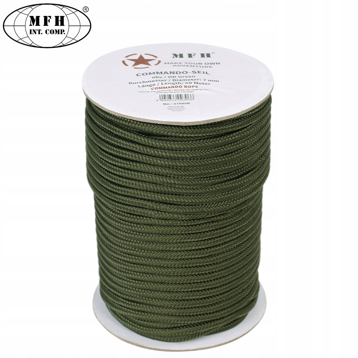 MFH ROPE 7mm UNIVERSAL PARACORD 1mb. OLIVE Brand MFH