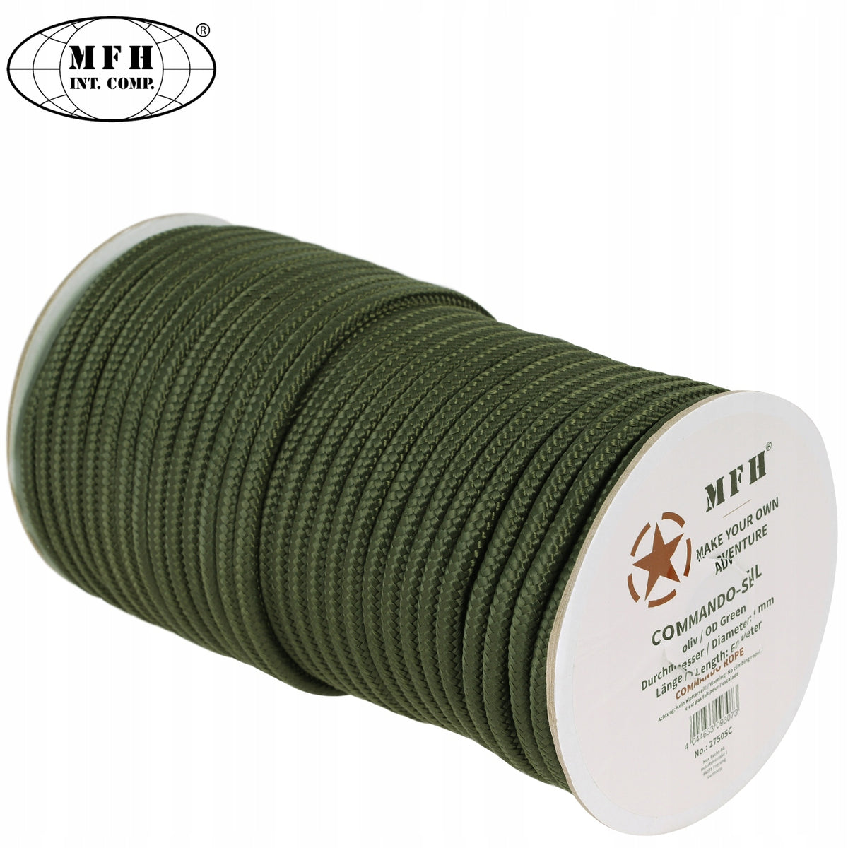 MFH ROPE 9mm UNIVERSAL PARACORD 1mb. OLIVE Manufacturer code 27505C-1mb