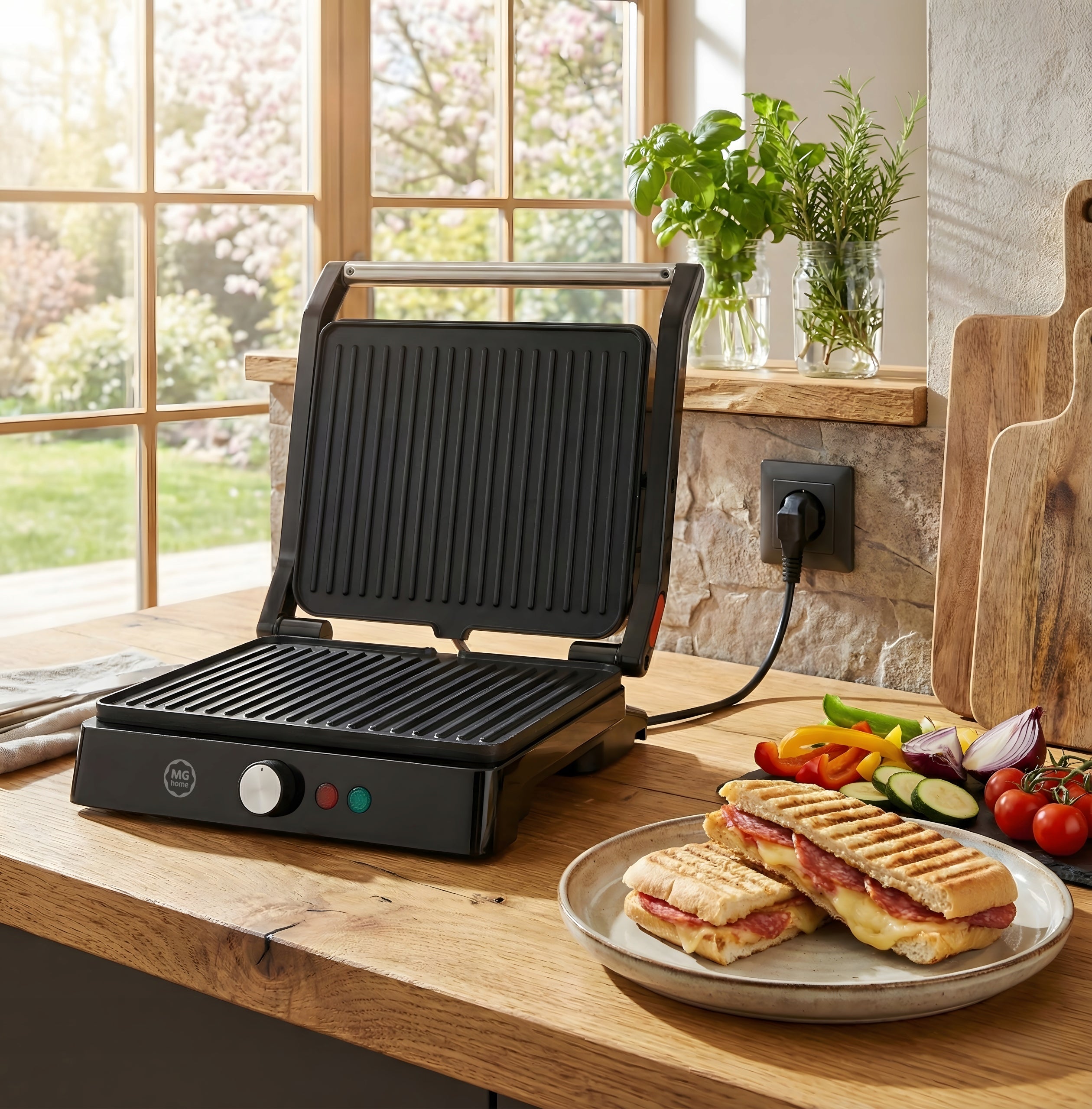 MG HOME Electric Grill 2000W / Black Power rating 2000 W