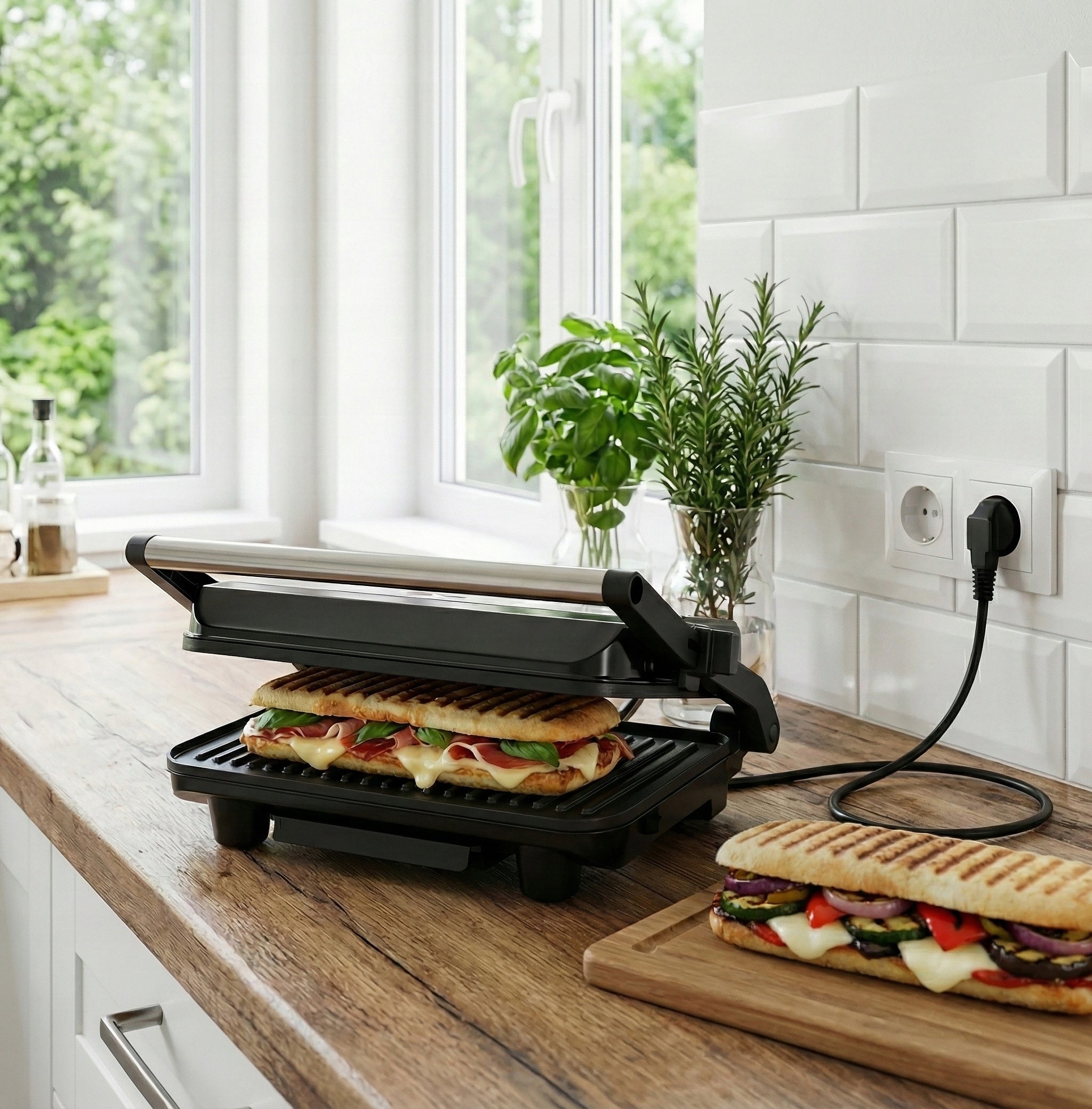 MG HOME Mini Electric Grill panini 1000W / black Manufacturer code 7105025069