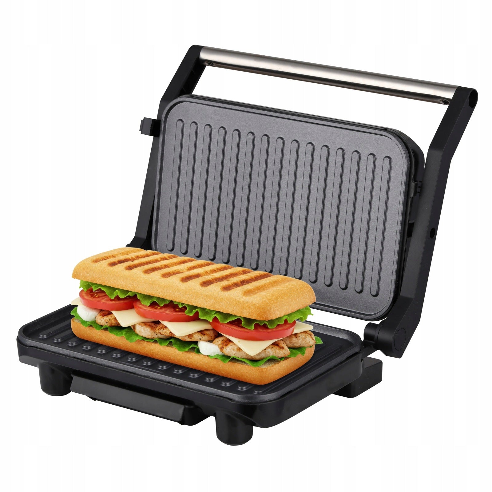 MG Home MINI GRIL BLACK electric PANINI 1000W non-stick Manufacturer code 7105025069
