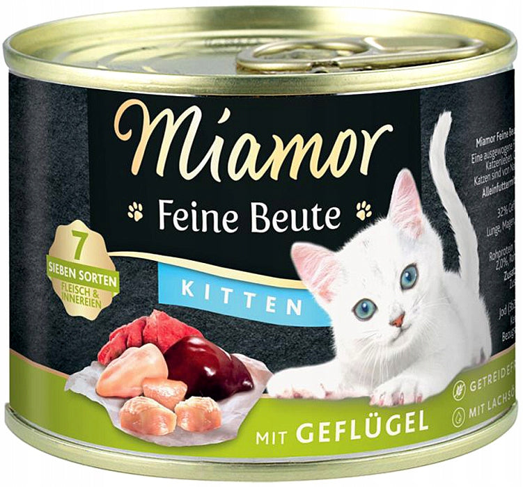 MIAMOR FEINE BEUTE POULTRY FOOD FOR KITTENS 185g