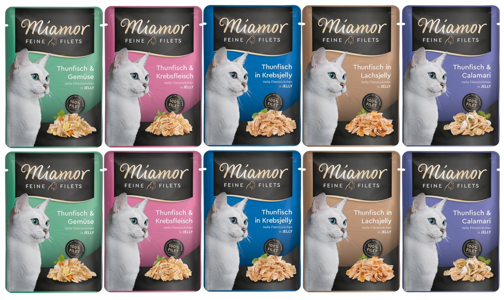 MIAMOR FEINE FILETS MIX OF FLAVORS WITH TUNA 10x100G
