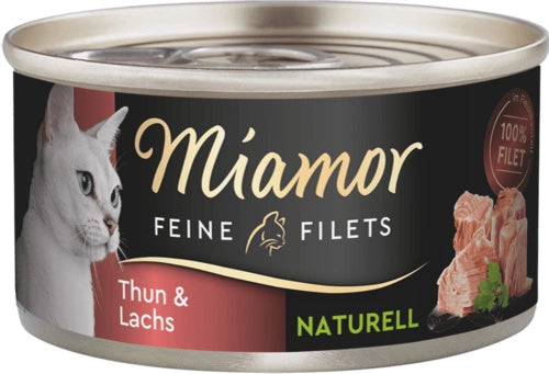 MIAMOR FINE FILETS NATURELLE TUNA + SALMON in own sauce 80g