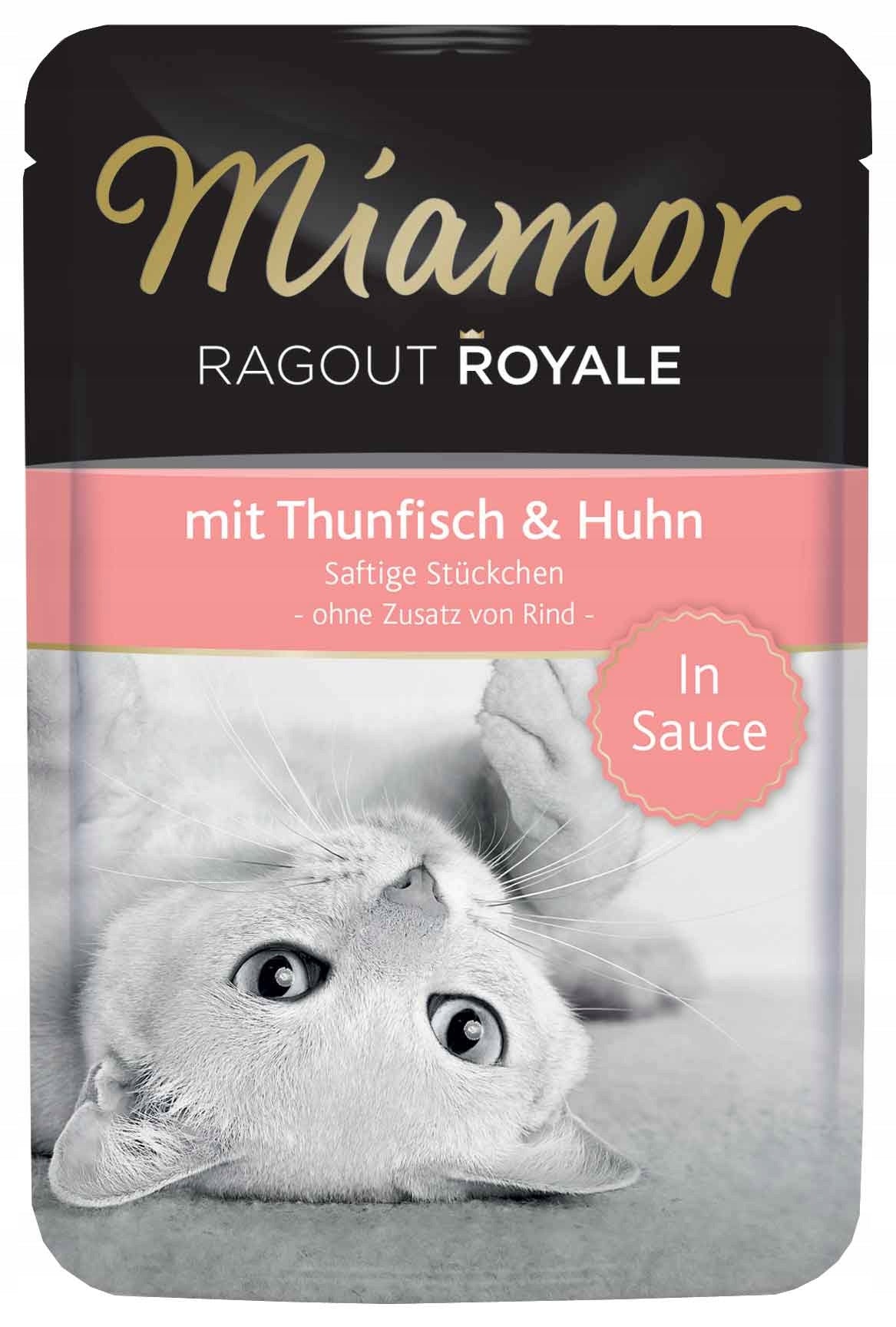 MIAMOR Ragout Royale with tuna and chicken in sauce - 100g sachet Brand Miamor