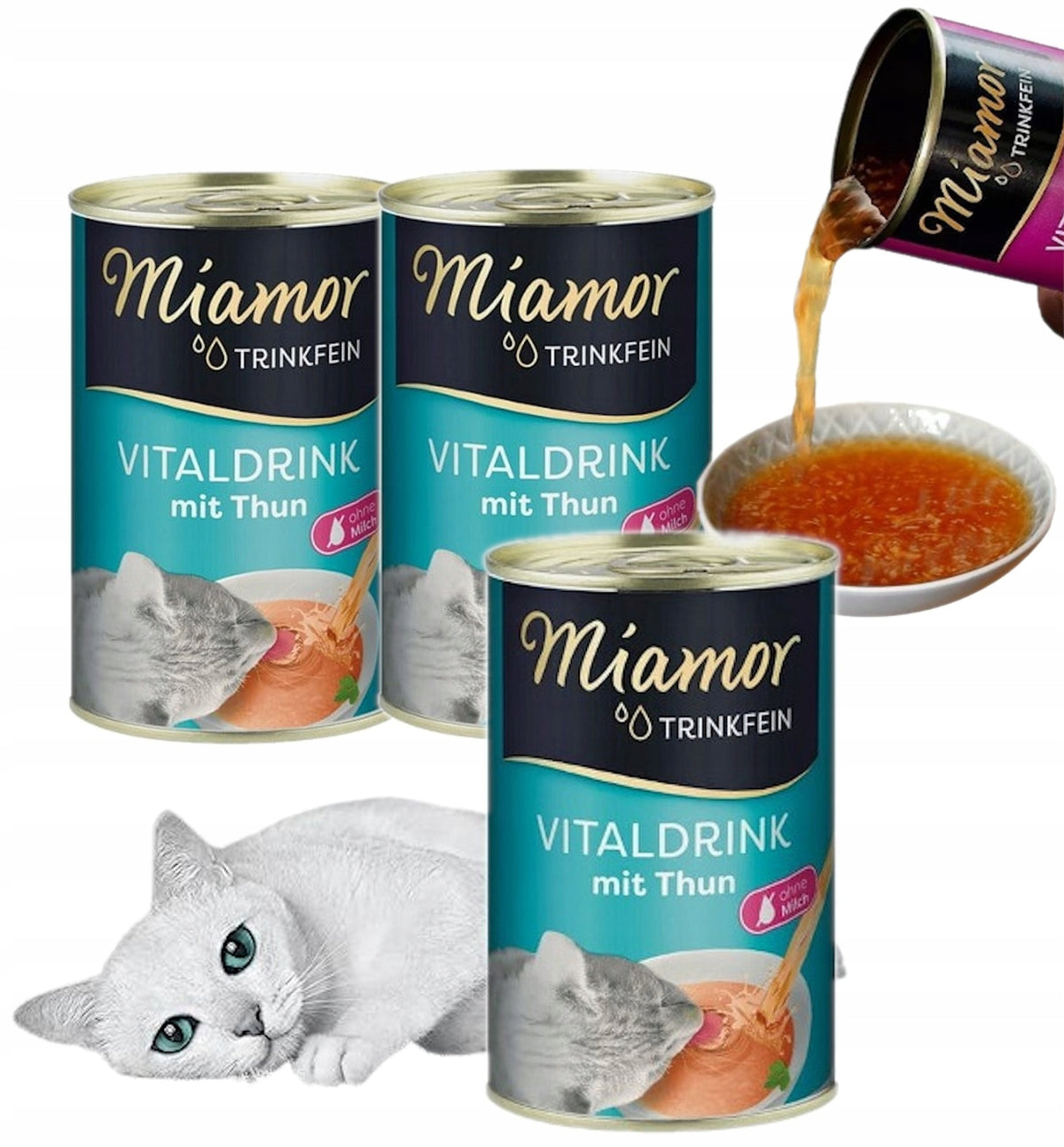 MIAMOR VITALDRINK CAT DRINK TUNA 3x135ml
