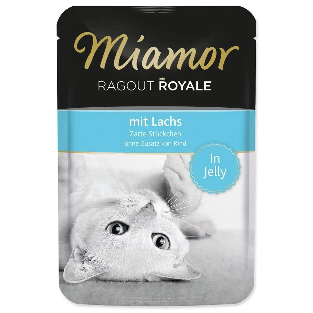 MIAMOR Wet Cat Food Salmon in Jelly 100g Ragout Royale