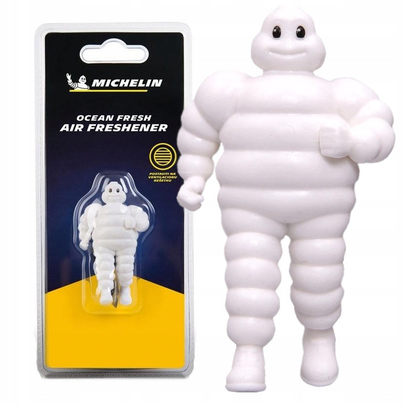 MICHELIN CAR AIR FRESHENER 3D SMELL OCEAN FRESH ON CHECKERED