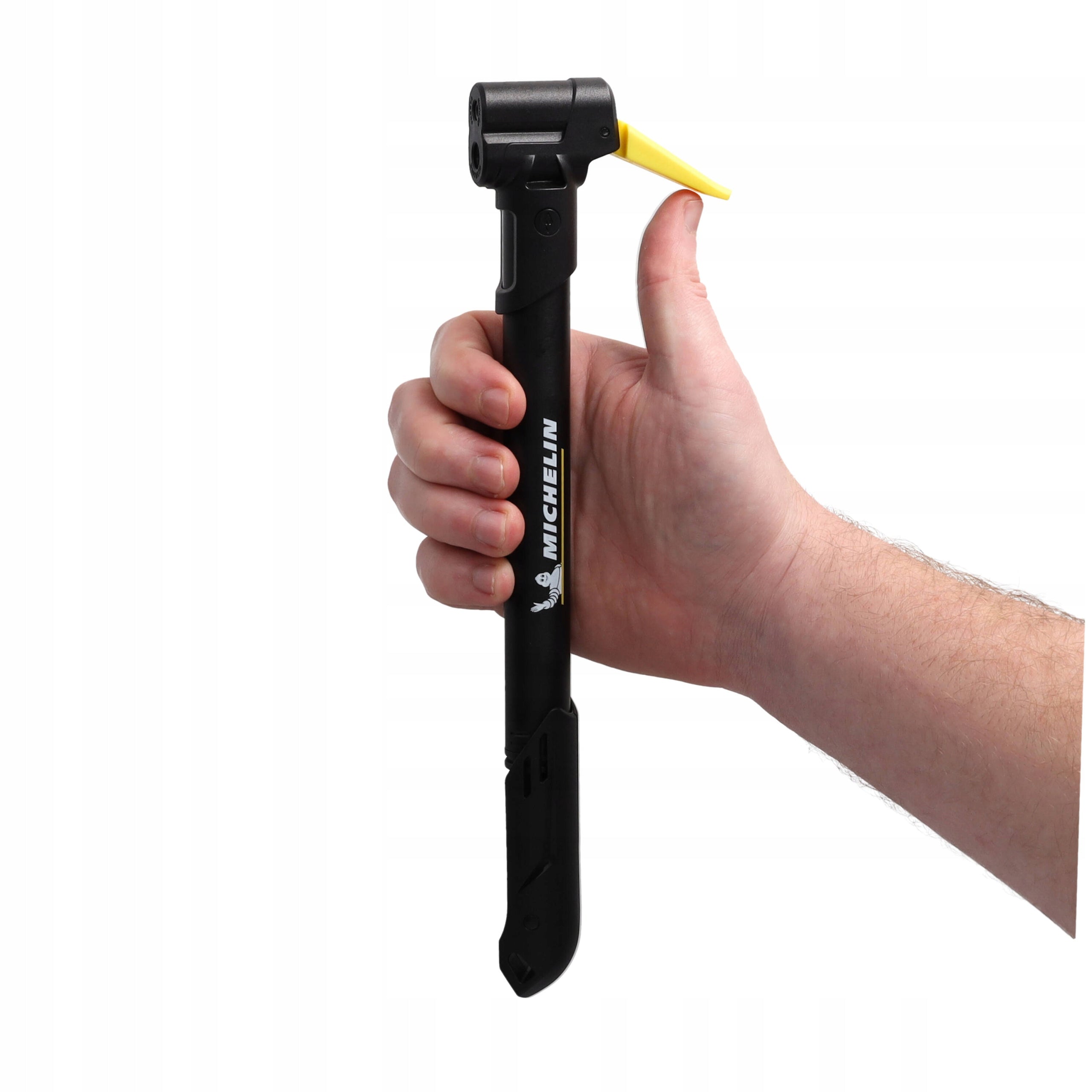 MICHELIN Handheld Bike Pump 8 BAR with Tilt ALUMINUM Lightweight DUAL HEAD Brand Michelin