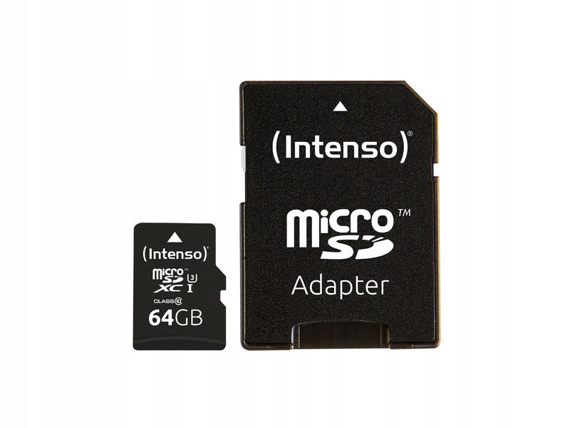 MICRO MEMORY SDXC 64GB C10 W/ADAPTER 3433490 INTENSO