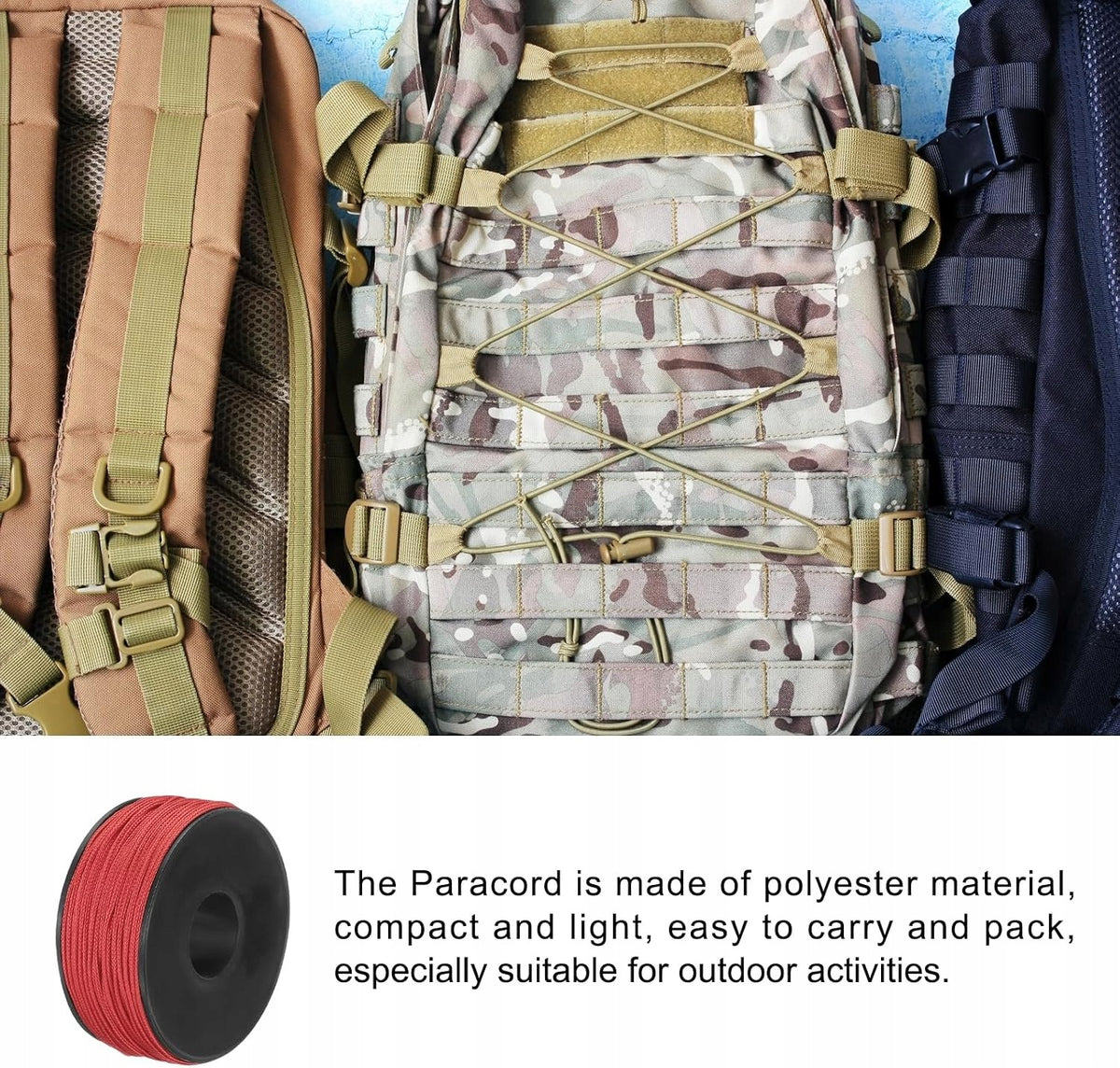 MICRO PARACORD ROPE 1,18 MM 164 M 45 KG POLYESTER RED Brand WE