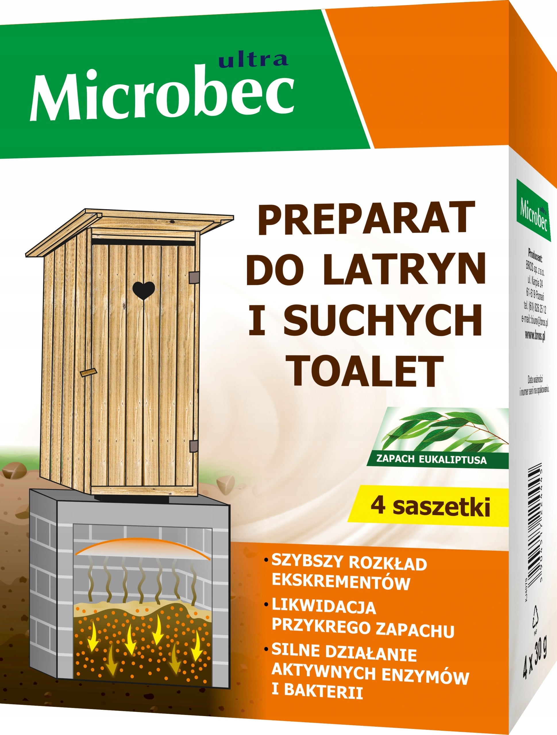 MICROBEC Preparation for latrines and dry toilets 4X30G