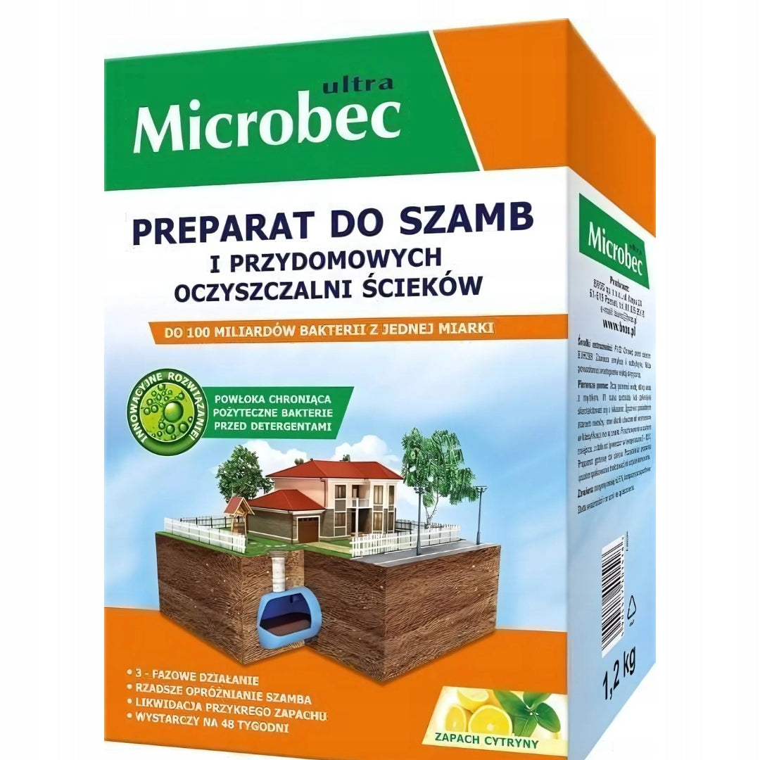 MICROBEC ULTRA bacteria for septic tank 1kg + BIO GEL WC 500 ml EAN (GTIN) 5904517025912