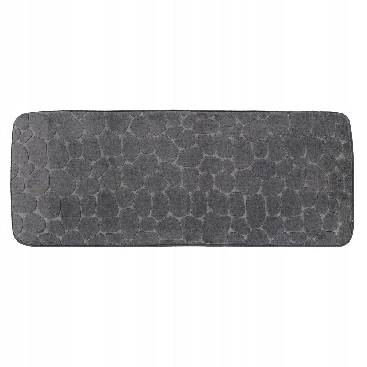 MICROFIBER BATHROOM MAT RUG 45X120 GRAPHITE