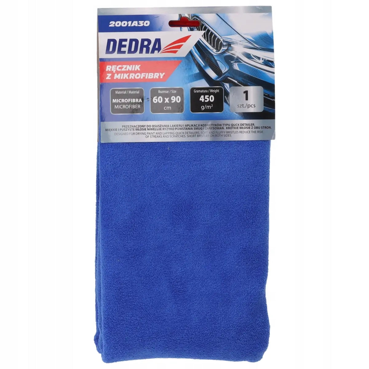 MICROFIBER CLOTH 60*90CM 450G/M2 2001A30 DEDRA Manufacturer code 2001A30