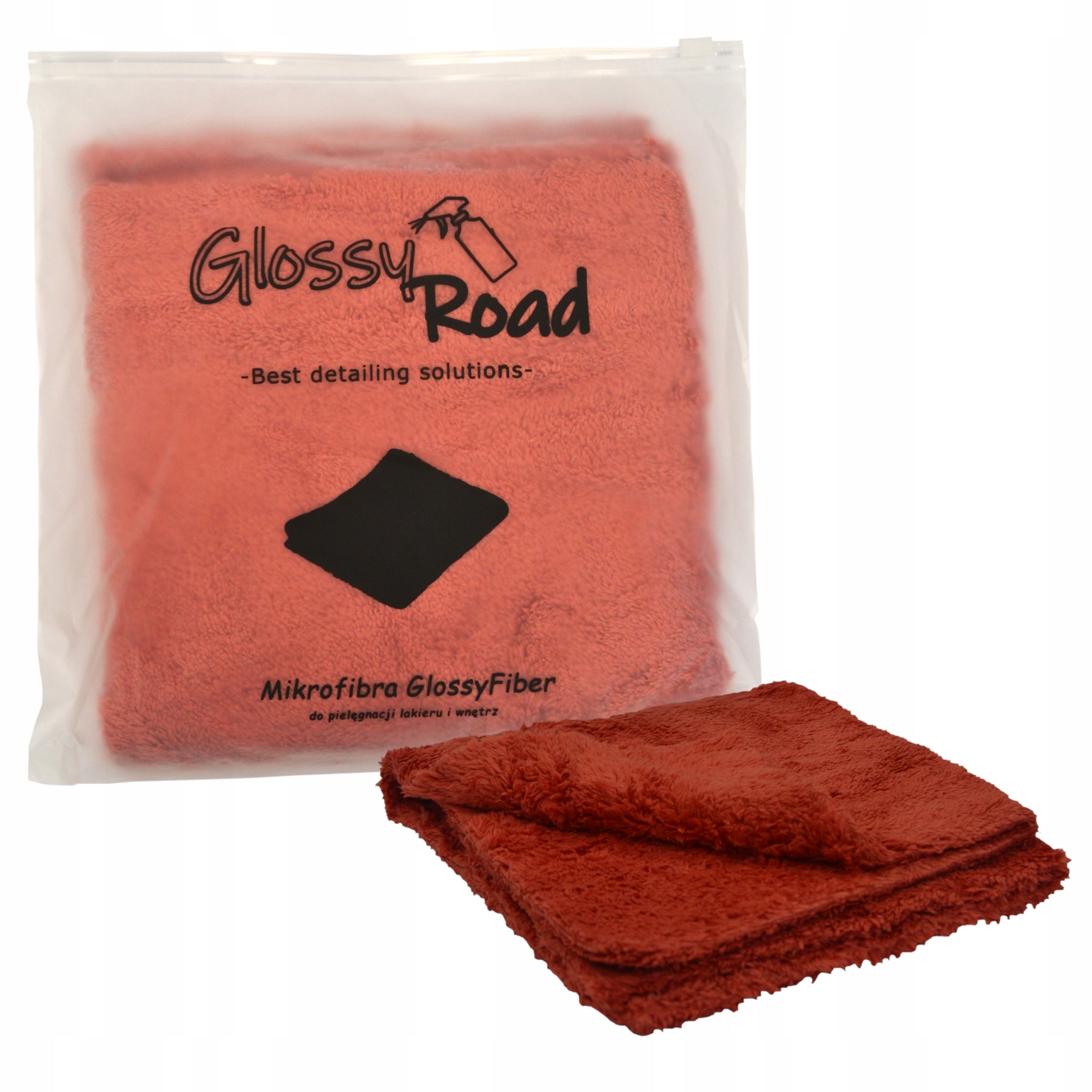 MICROFIBER CLOTH FOR CAR PAINT AND INTERIOR SEAMLESS 40X40CM 500GSM Packaging status original