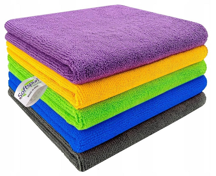 MICROFIBER CLOTH FOR CLEANING CAR WINDOWS SET OF 5