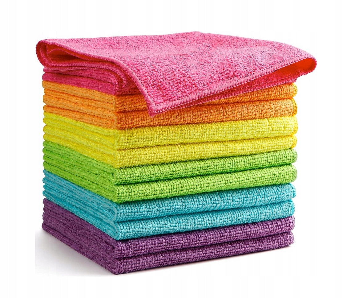 MICROFIBER CLOTH SET 30x30CM SOFT CLOTH FOR GLASS WINDOWS 10 PCS EAN (GTIN) 5907378718771