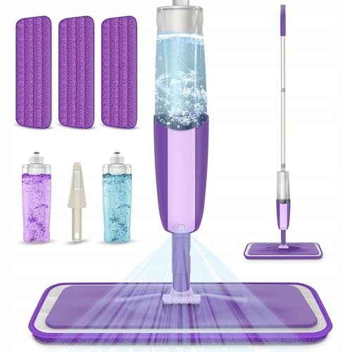 MICROFIBER FLOOR CLEANER SPRAY MOP WITH 3 WASHABLE PADS 2 Packaging status original