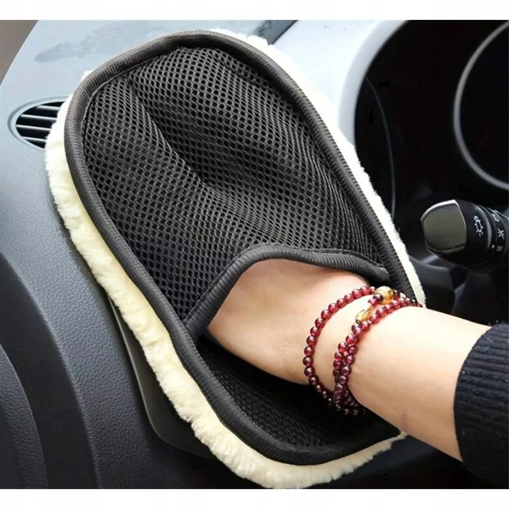 MICROFIBER GLOVE FOR WASHING THE CAR DELICATE DOUBLE-SIDED FLUFFY Manufacturer code Rękawica do mycia samochodu
