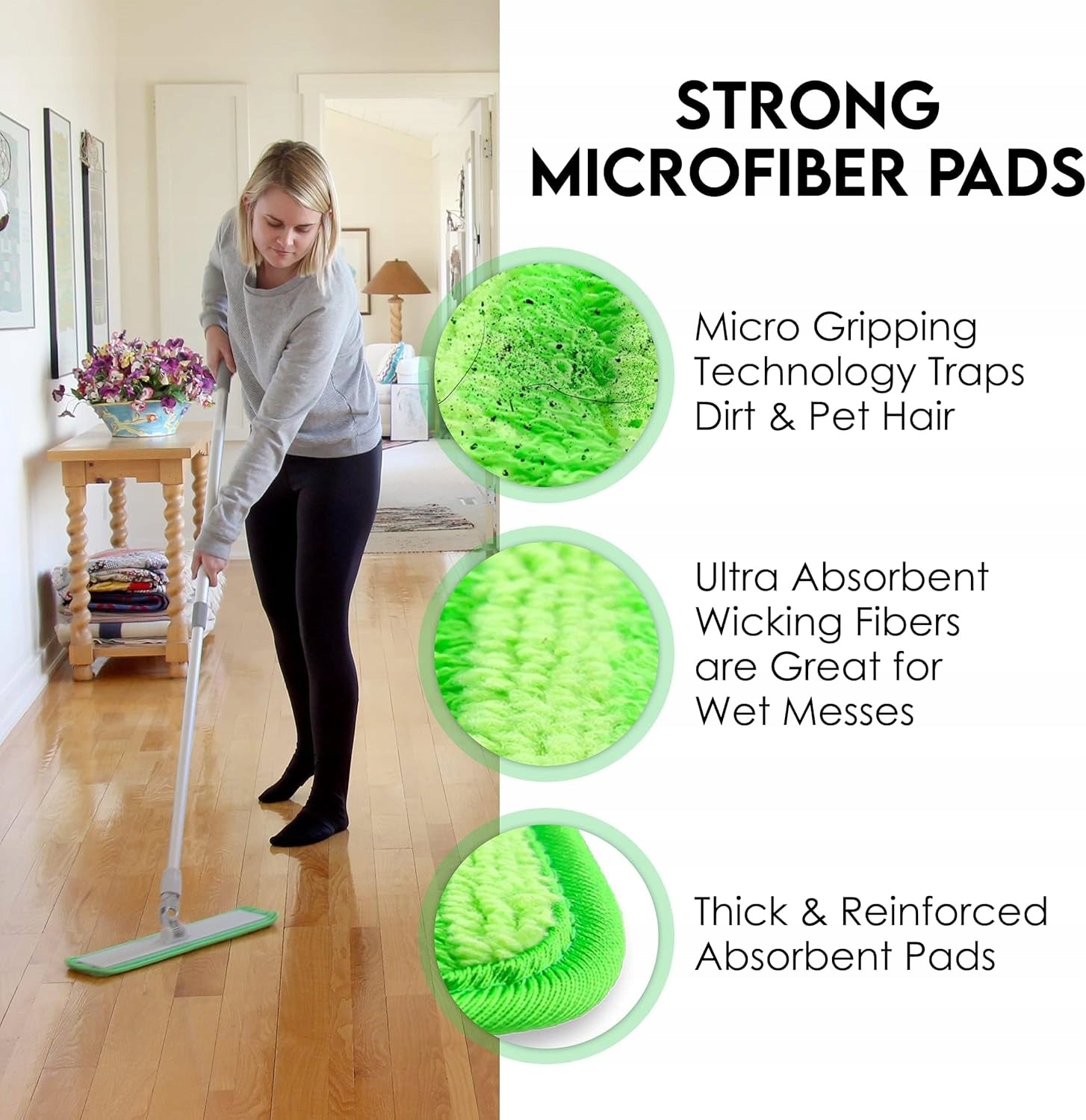 MICROFIBER TELESCOPIC FLAKE MOP 4 CARTRIDGES Manufacturer code gl8u