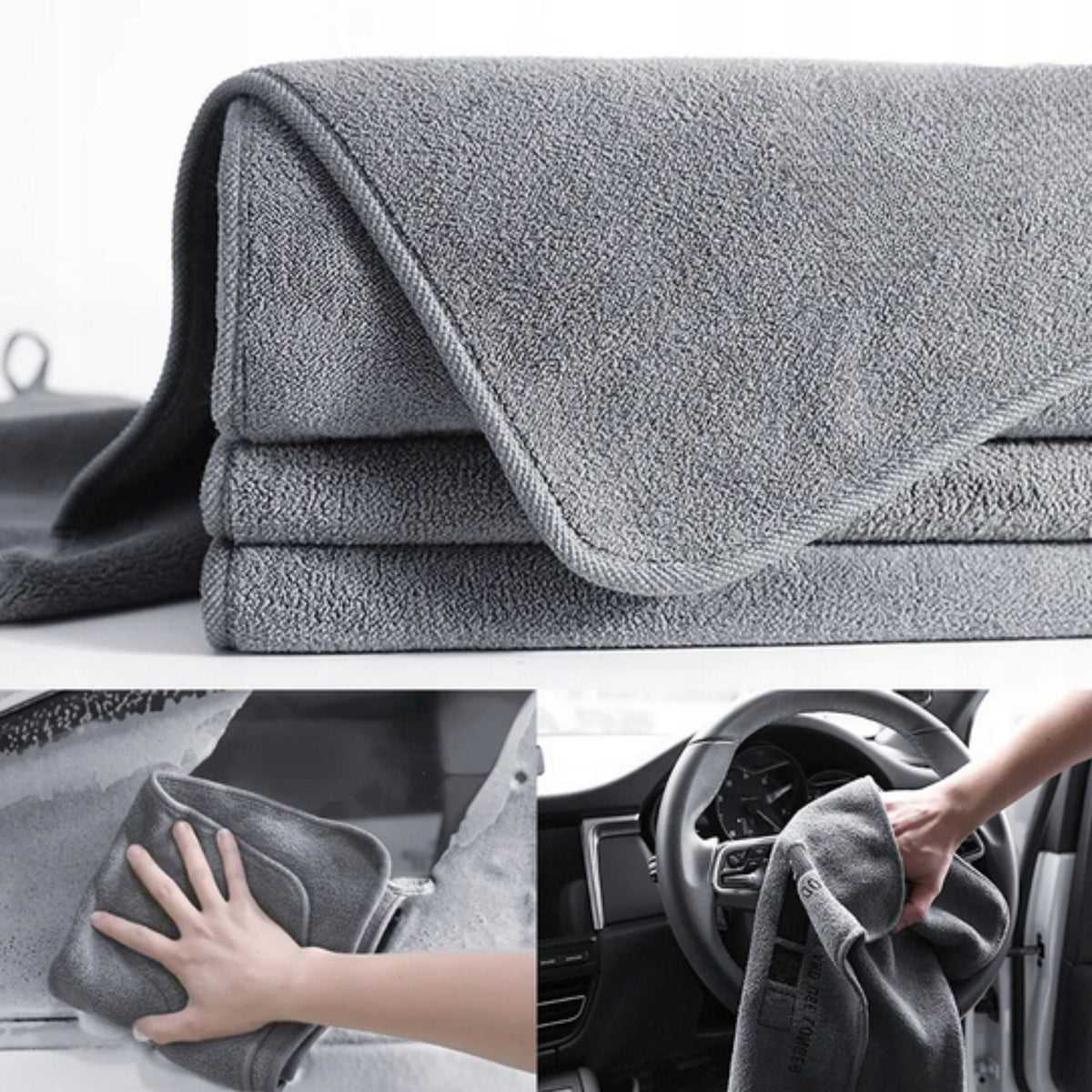 MICROFIBER TOWEL 400g FOR WASHING CAR PAINT DRYING CARS 60x30cm Packaging status original