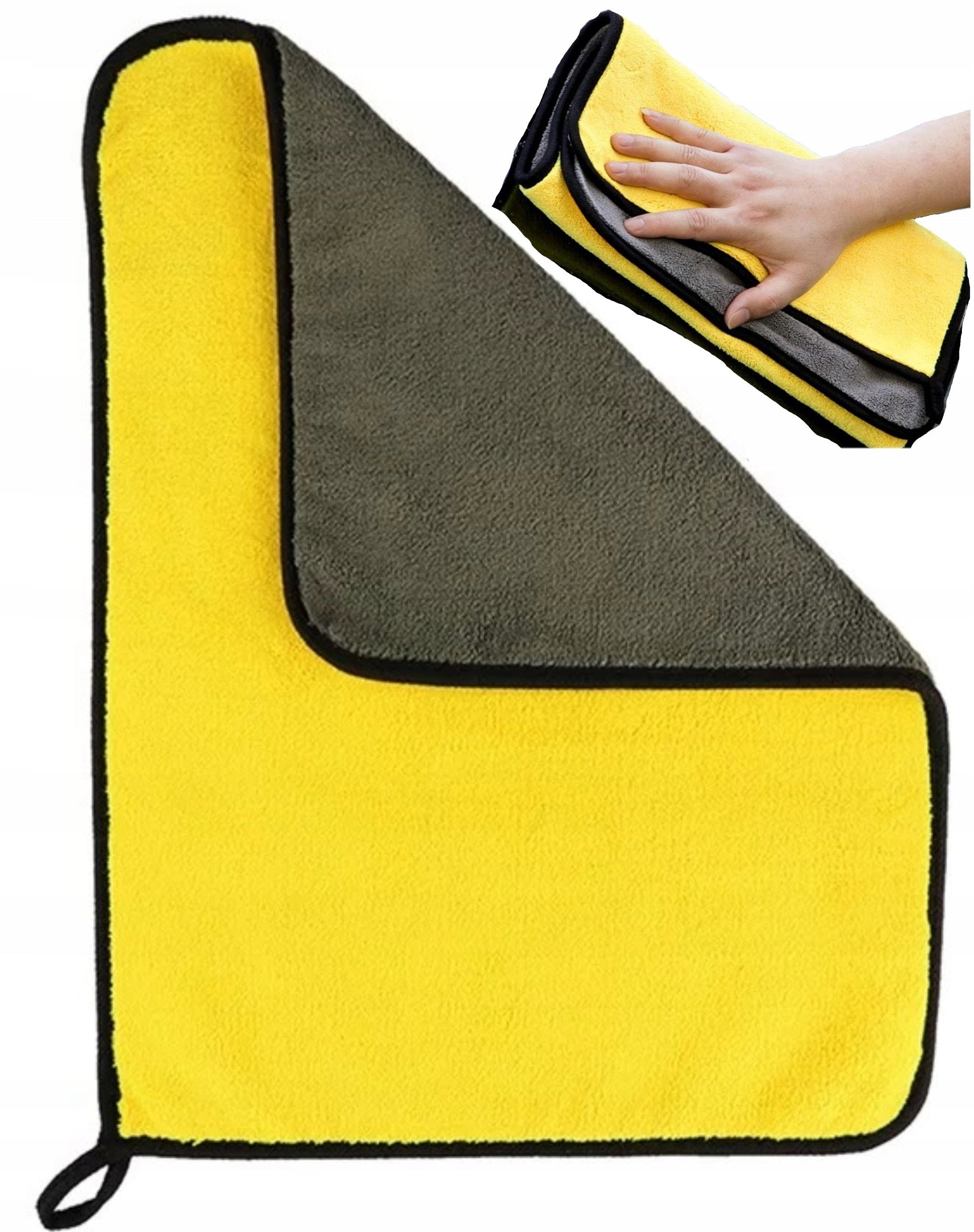 MICROFIBER TOWEL FOR DRYING CAR CLEANING FLUFFY 60x90