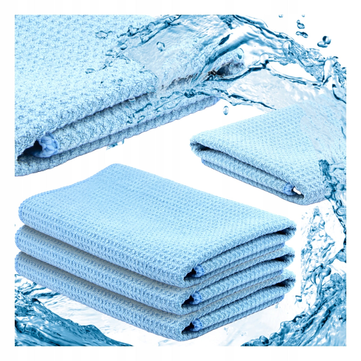 MICROFIBER WAFER Streakless Car Window Cloth 40x40 cm 400 gsm Packaging status original