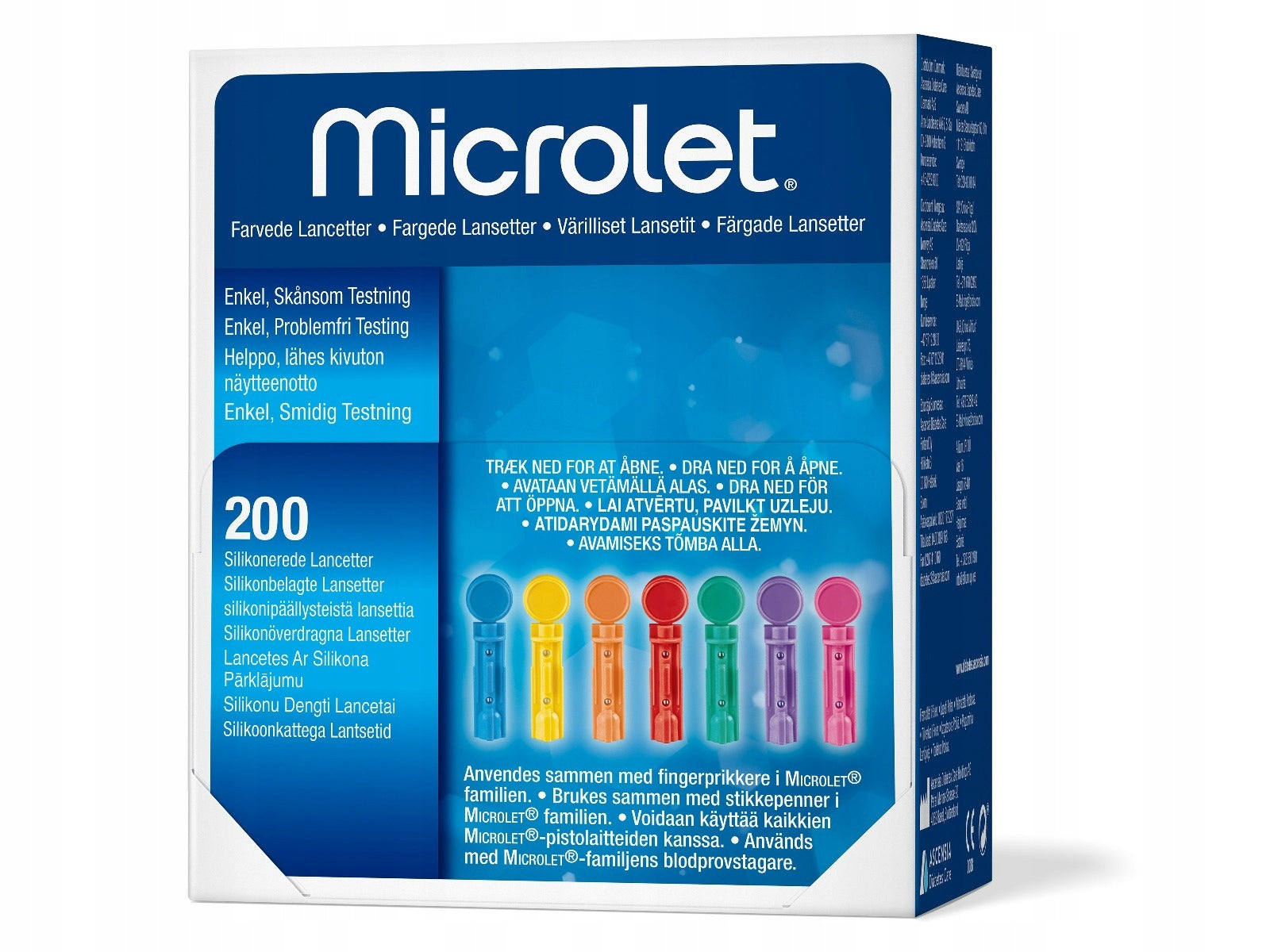 MICROLET LANCETS 200 pieces (for ContourPlus, ContourTS) Ascensia Diabetes Batteries included no