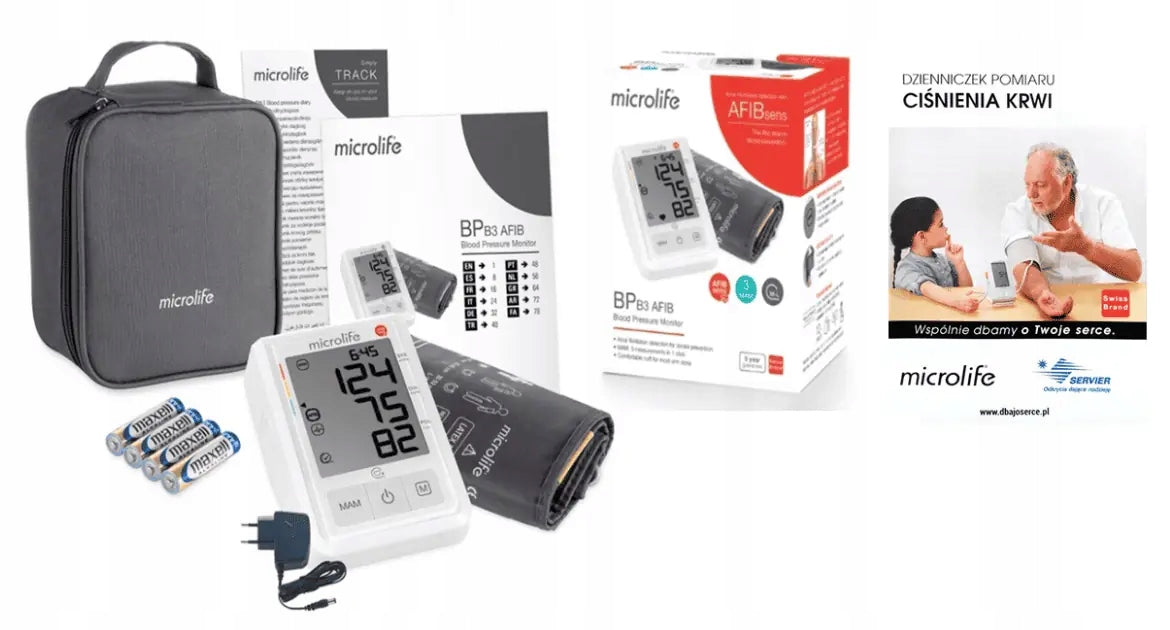 MICROLIFE Automatic blood pressure monitor BP B3 AFIB with power supply Medical device yes
